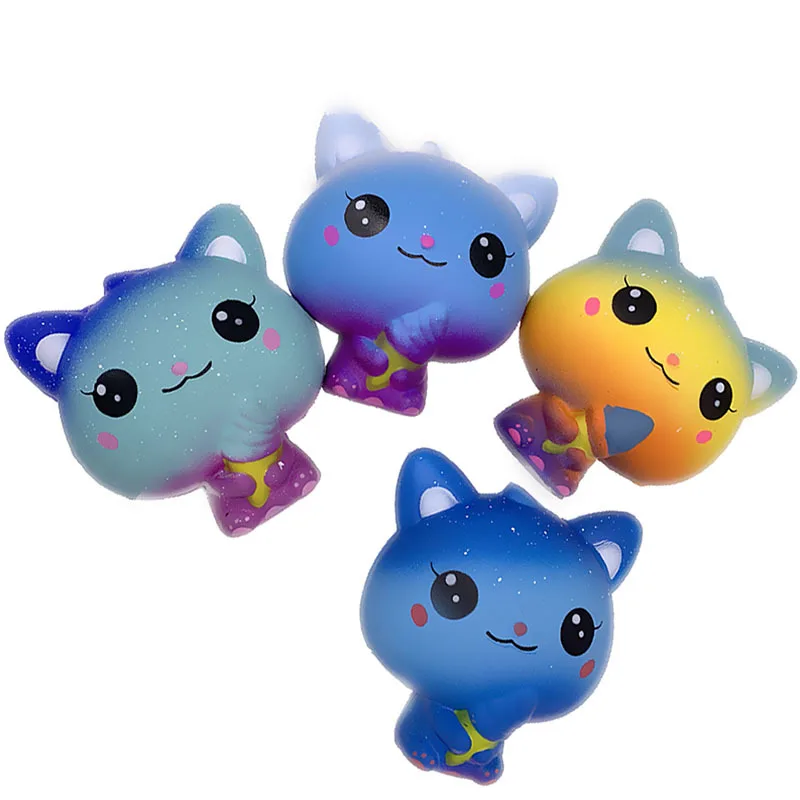 Новинка мягкая голубая игрушка для кошек медленно поднимающаяся 11 5 см * 9 редкие