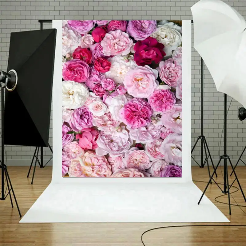 

Blossom Flowers Wall Wedding Portrait Photography Backgrounds Photo Studio Shooting Backdrops Backgrounds Photography Props
