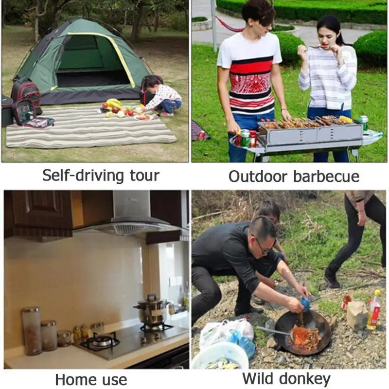 6 unids/bolsa barbacoa especias condimento botellas Camping especias tarro botella condimento vajilla al aire libre de acero inoxidable barbacoa herramientas