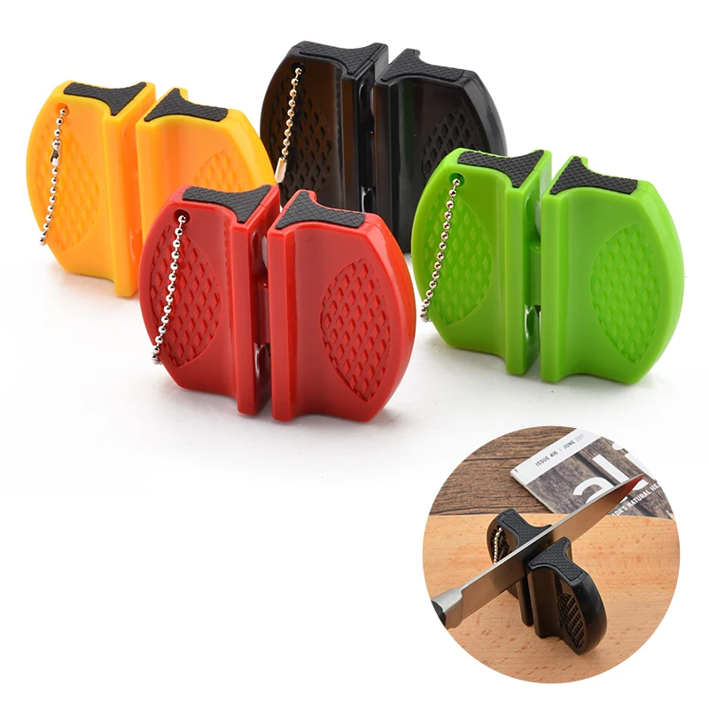 

Mini Steel Knife Sharpener Butterfly Type Two-stage Knife Sharpener Professional Knife Sharpener diamond Quick sharpening Tools