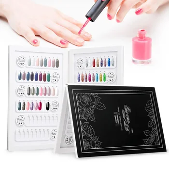 

96 Colors False Nail Color Book Display Detachable Nail Art Gel Polish Color Card Nail Color Chart Palette Manicure Tool
