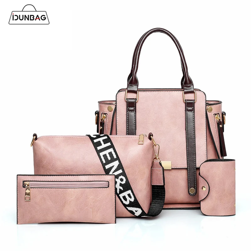 

Luxury Handbags Women Bags Designer 4pcs sets Woman Fashion Handbag Messenger Shoulder Package High Quality Retro Ladies Bag