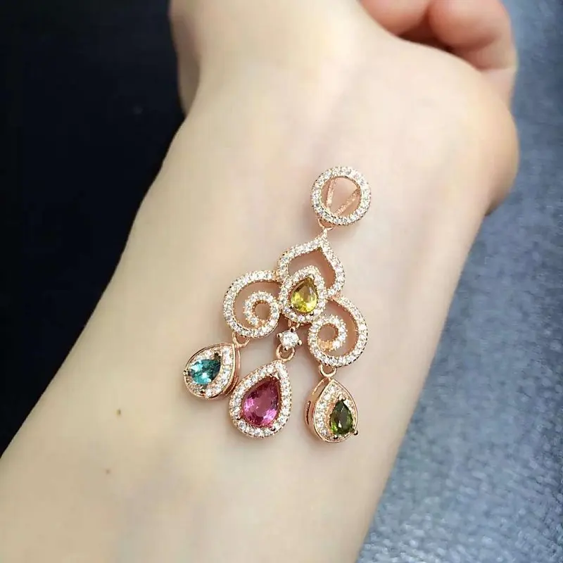 

Collier Qi Xuan_Tourmaline Stone Fashion Pendant Necklaces_Tourmaline Necklaces_Quality Guaranteed_Manufacturer Directly Sale