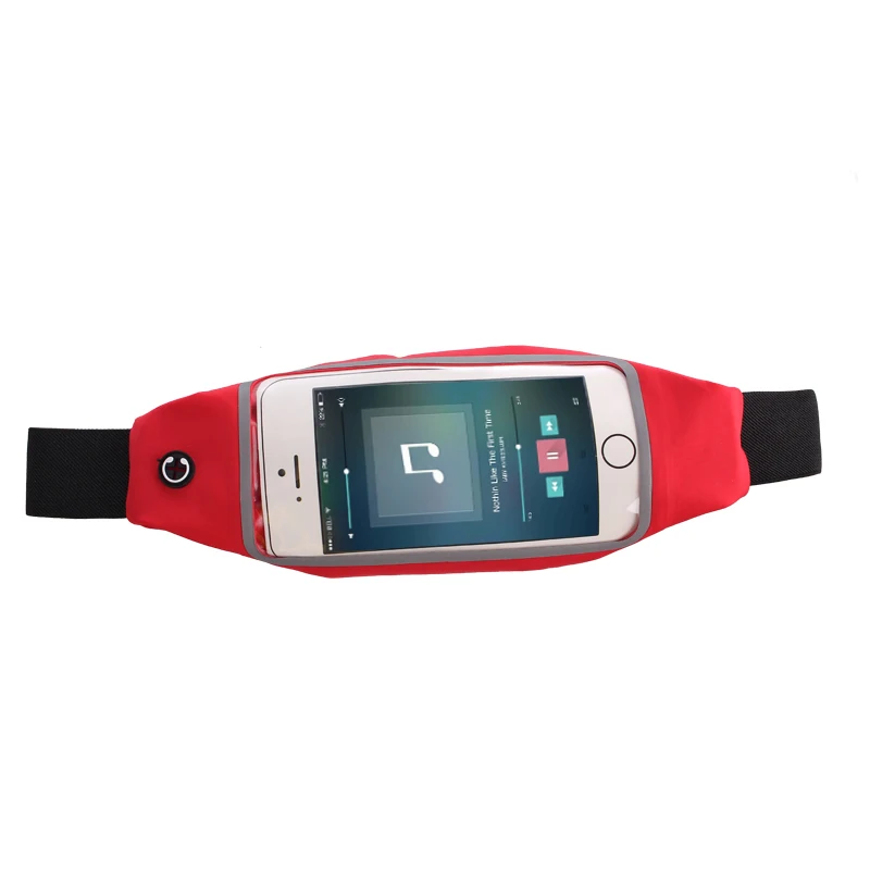 Универсальный 6 дюймов водонепроницаемый спортивный держатель для телефона нарукавная повязка для iPhone samsung huawei Xiaomi Тренажерный зал Бег Талия нарукавная сумка - Цвет: red