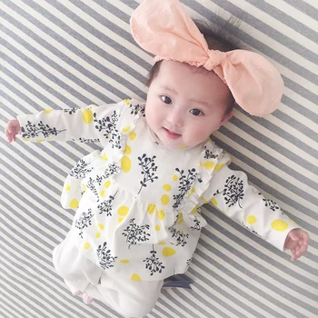 

2018 new baby girl autumn romper one-piece jumpsuit brand costume toddler suit infant girl clothing bebes