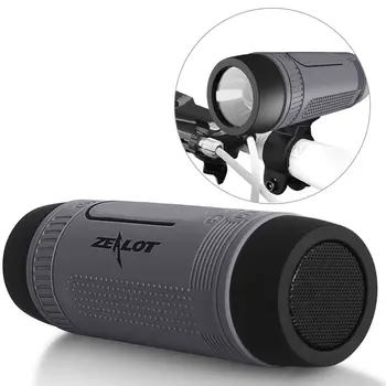 

Bluetooth Speaker Portable Outdoor/Indoor LED Flashlight Powerful Bass with 4000mAh Emergency Powerbank and LED Light