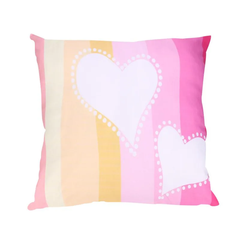 Valentine's Day Print Pillow Cases Polyester Sofa Car Cushion Cover Home Decor2