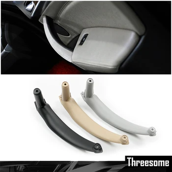 

SRXTZM Gray Beige Black Car Right Left Interior Door Handle Pull Trim Cover For BMW E70 E71 E72 X5 X6 Inner Panel