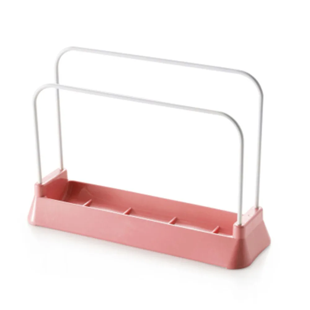

Kitchen desktop chopping board lid rack multifunctional storage rag sponge drain rack WY7091753