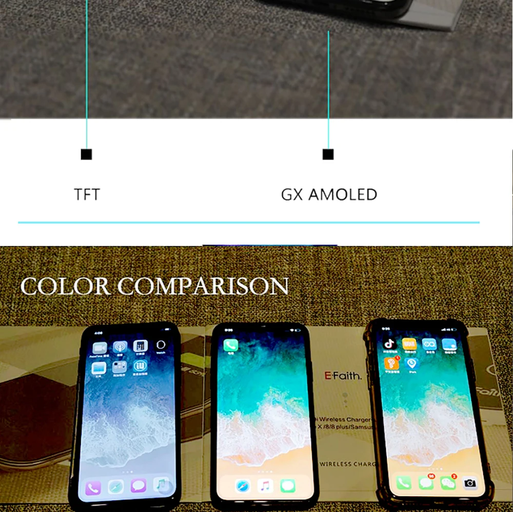 EFaith 2 шт./лот OEM GX AMOLED качество lcd или дисплей для iPhone X OLED кодирующий преобразователь сенсорного экрана в сборе DHL