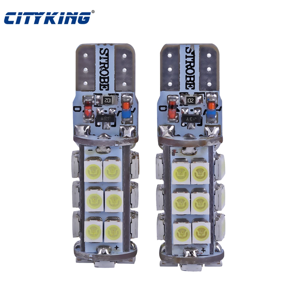 2 x T10 стробоскопическая вспышка W5W 194 30SMD 1206 LED t10 30led автомобильная лампа с двумя
