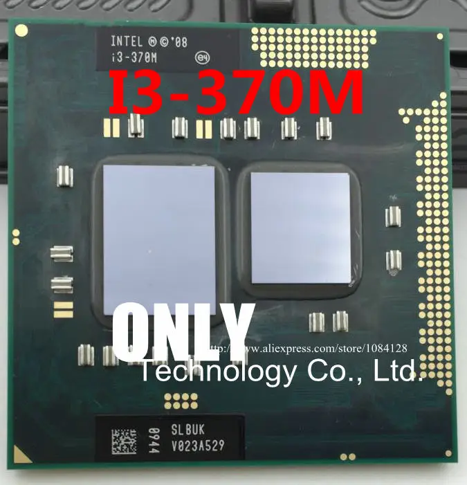 Процессор intel i3-370M SLBUK cpu Core процессор i3-370M кэш 3 м, 2,4 ГГц, Intel i3 370M cpu PPGA988 поддержка HM55/QH57