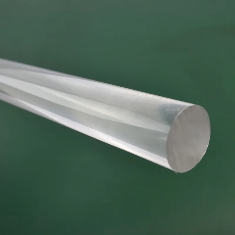 1 3//4” DIAMETER CLEAR RED ACRYLIC PLEXIGLASS LUCITE ROD 6” INCH 5 7//8/" LONG