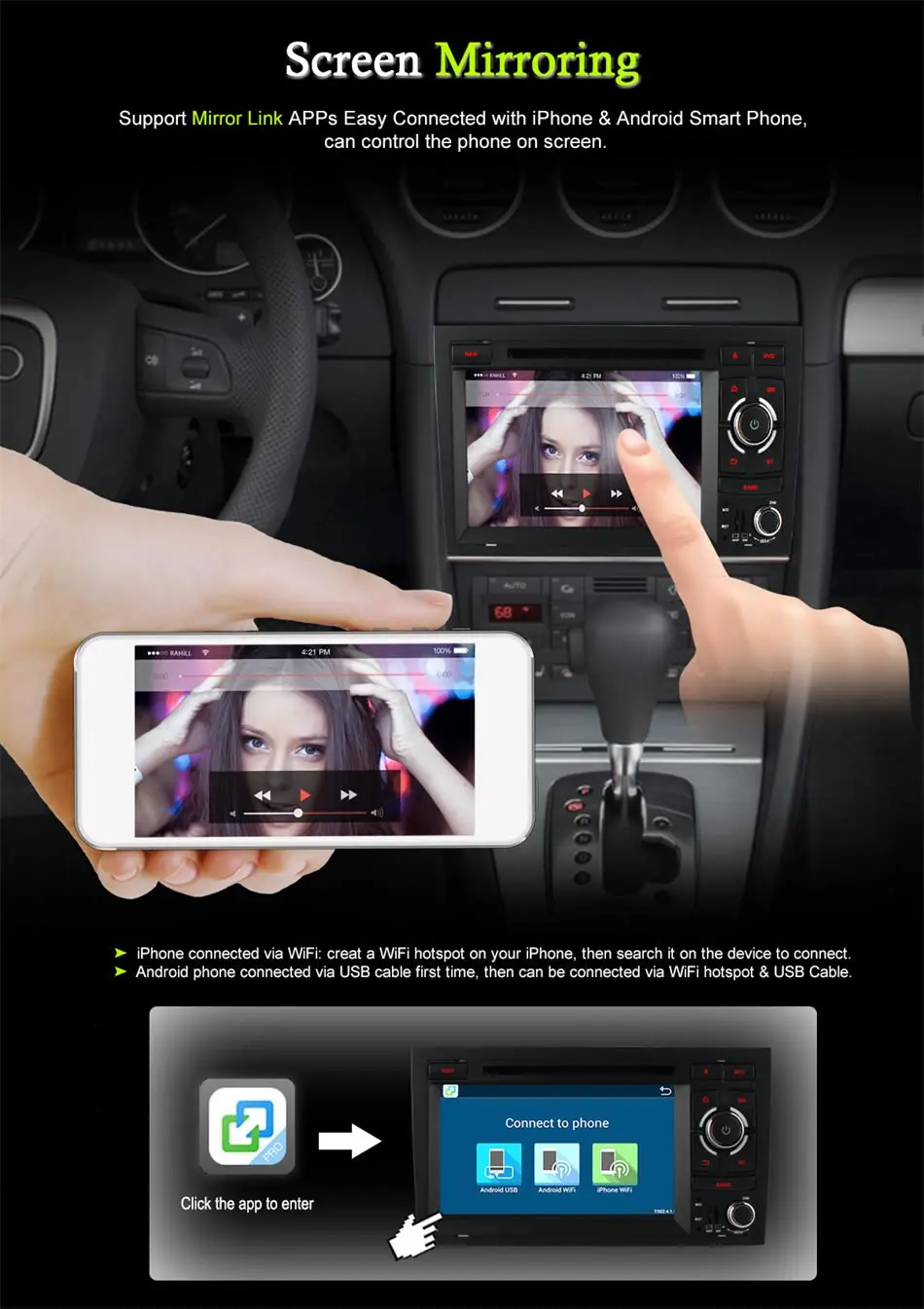 Clearance 4G SIM LTE  Octa 8 Core ANDROID 6.0 CAR DVD PLAYER for Audi A4 2002-2008 wifi GPS Map Bluetooth 4.0 RDS Radio 2GB RAM 32GB ROM 2