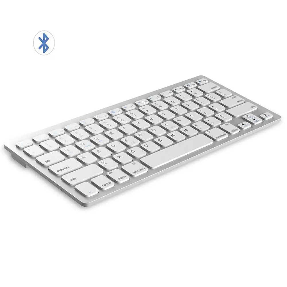 Comprar Teclado inalámbrico Universal multilingüe Bluetooth teclado inalámbrico ultradelgado Compatible con Apple iOS iPad Android Tablets Windows