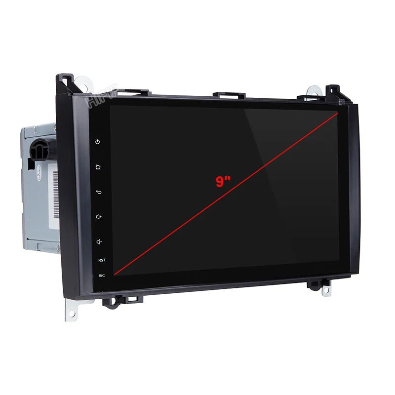 Cheap IPS New 9" Android 8.0 Car Stereo Head Unit GPS auto Radio For Mercedes Benz B200 W169 A160 Viano Vito 3G WIFI Touch Screen 3