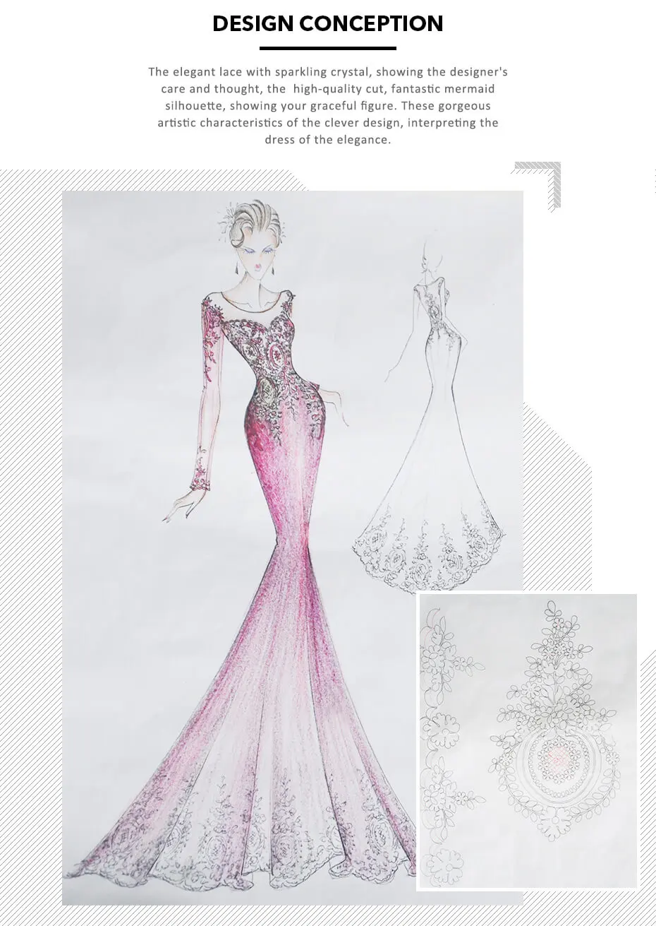 long sleeve prom & dance dresses New Kaftan Dubai Burgundy Lace Mermaid Prom Dresses Long Sleeve Formal Pary Prom Gowns Women Vestido Longo Robe de Soiree Longue long prom dresses