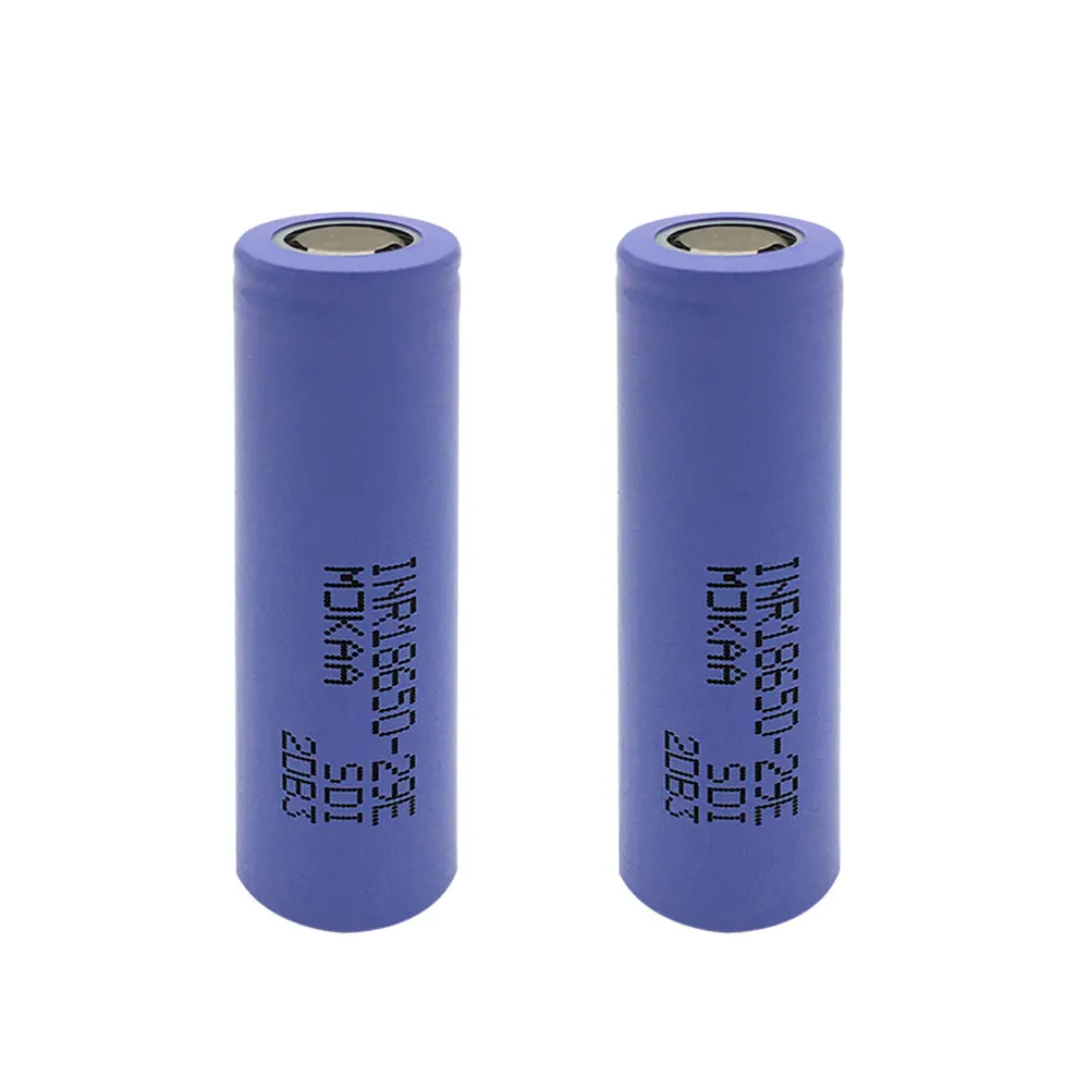 

MJKAA 2pcs/lot 3.7V 2900mAh 29E Rechargeable Battery High Capacity Li-ion Lithium Batteries for LED Flashlight E-cigarette