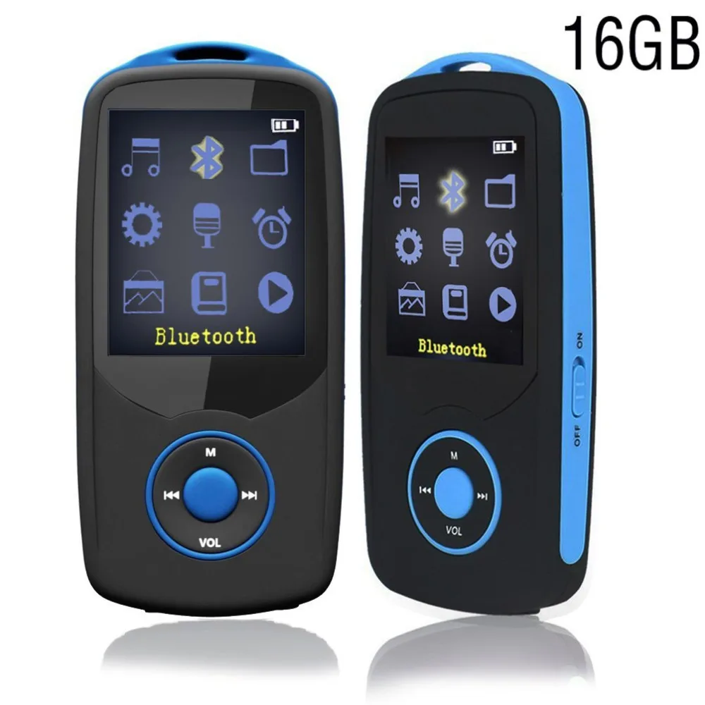 MP3 Player Bluetooth 16GB Music Player Sport Max Support UP To 64GB TF Card with Multifunction E-Book Digital Recording Blue bluetooth-music-player : image MP3 Player Bluetooth 16GB Music Player Sport Max Support UP To 64GB TF Card with Multifunction E-Book Digital Recording Blue bluetooth-music-player