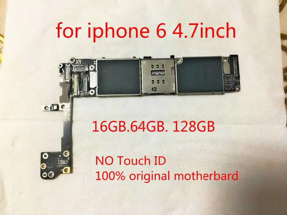 

100% Original unlocked Logic board Circuits motheboard For iphone 6 16GB without touch ID without Fingerprint+tool+gift