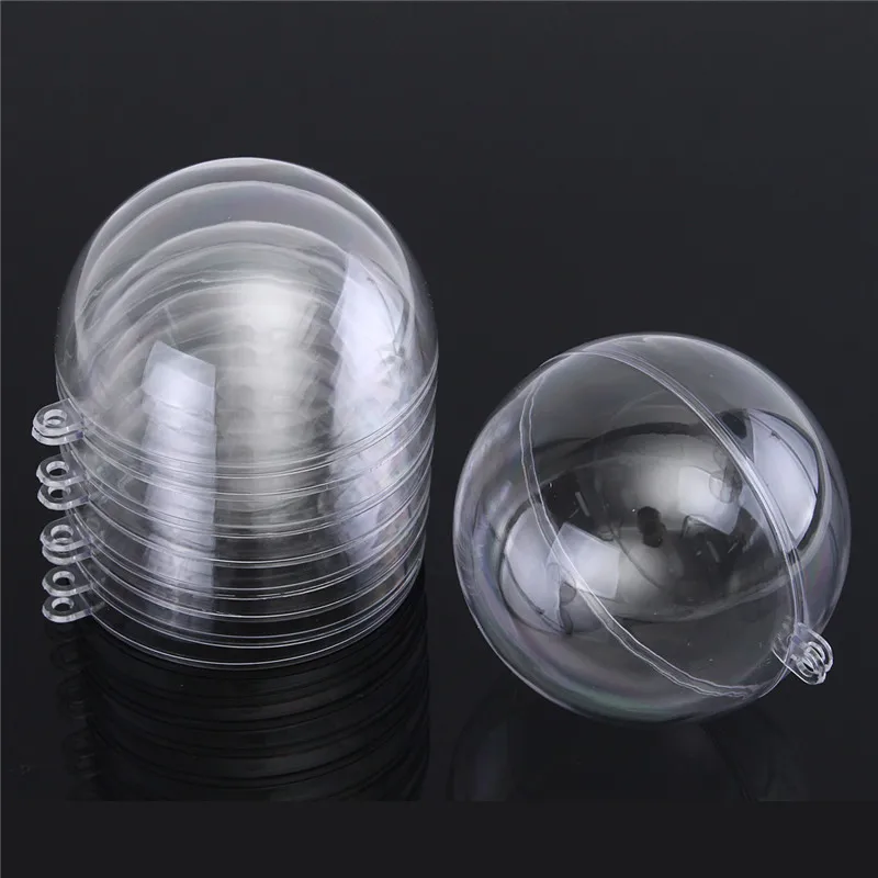 50 шт. 25 набор 40/50/60/70/80 мм прозрачные Ванна бомба формовочная круглый шар Сфера Пластик заполняемые формы Пластик инструмент для купания для "сделай сам"