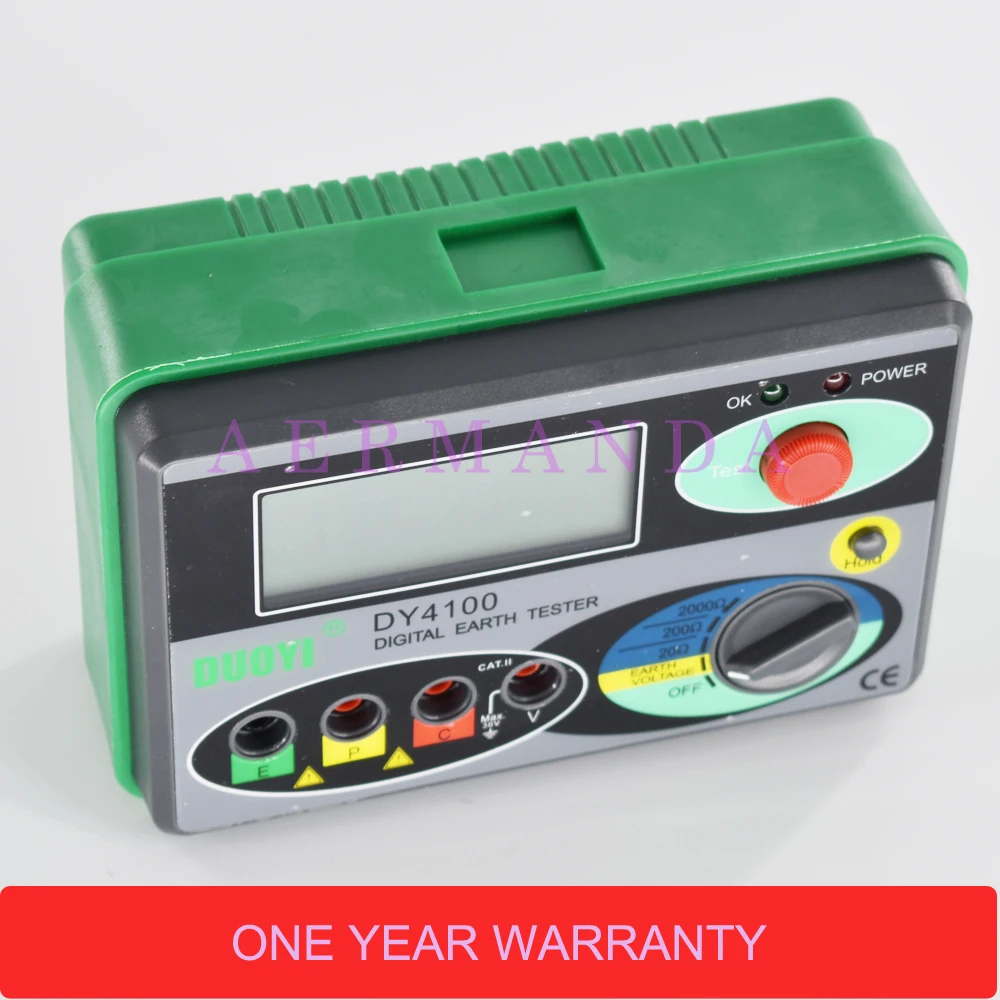 

DY4100 Measuring Range 0-2000ohm Real Digital Earth Tester Ground Resistance Tester Meter