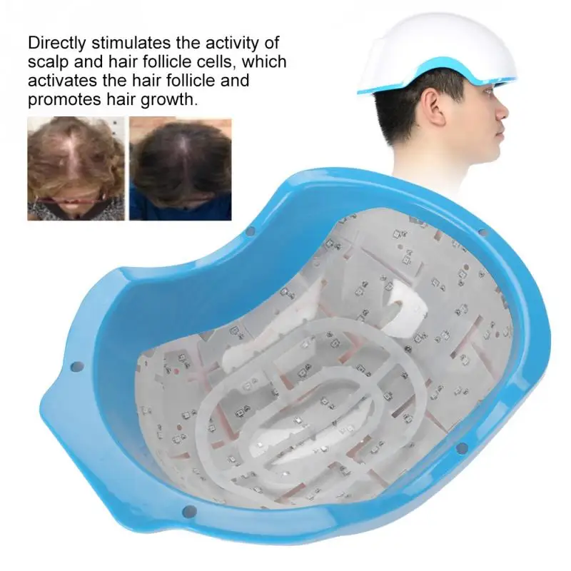 Updated Laser Hair Regrowth Helmet Hair Treatment Therapy Helmet Oil Control Anti Hair Loss Cap Promote Hair Regrowth Cap