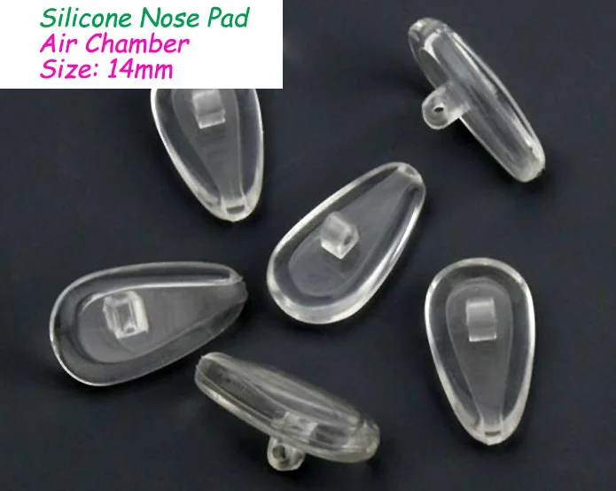 

Free shipping quality silicone air chamber glasses nose pad 14mm