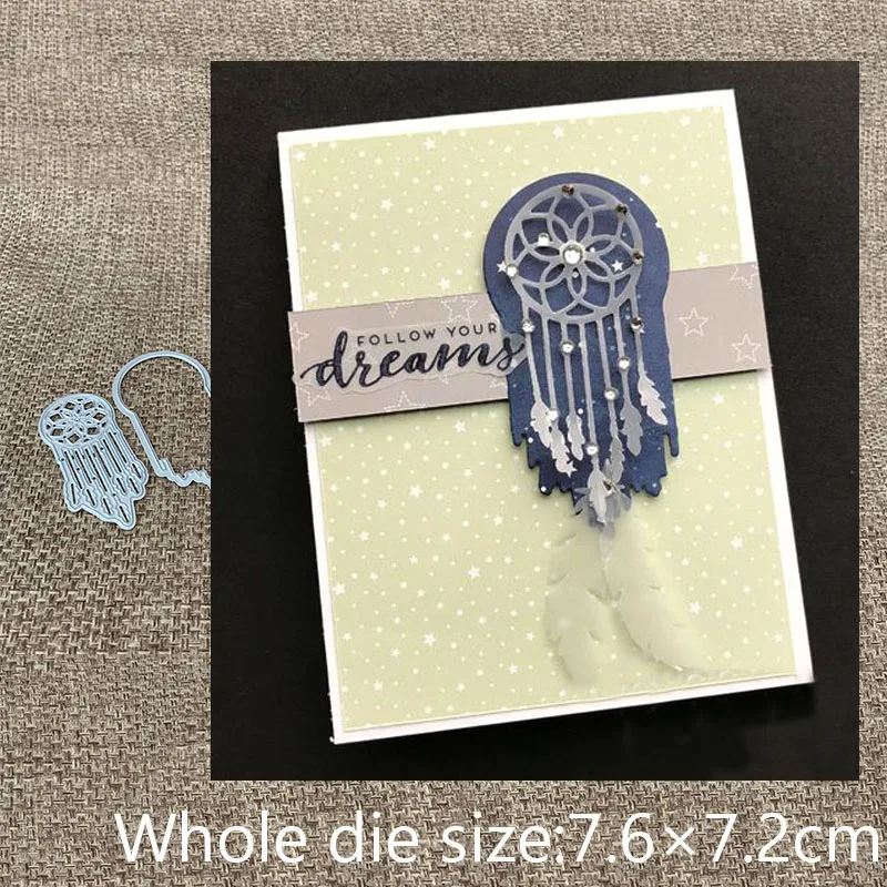 

New Design Craft Metal Cutting Die cut dies 2pcs Dreamcatcher decoration scrapbook Album Paper Card Craft Embossing die cuts