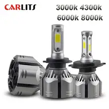 H7 светодио дный H4 H11 8000 К 6000 К 4300 К 3000 К H1 9005 9006 фар автомобиля лампы Авто H8 H9 880 H3 противотуманные света 60 Вт 2 шт. 12 В светодио дный фар