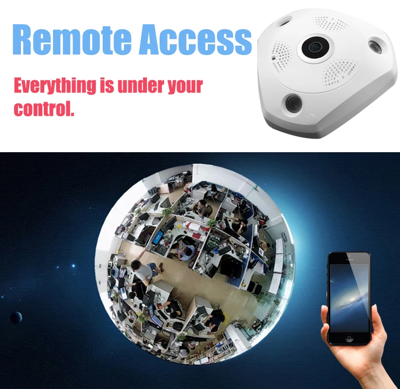 Lintratek Wireless Surveillance Panoramic Camera 360 Degree HD 960P Security IP Camera Fisheye Video Two way Audio Home Monitor Lintratek Wireless Surveillance Panoramic Camera 360 Degree HD 960P Security IP Camera Fisheye Video Two way Audio Home Monitor