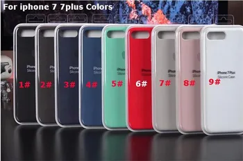 

100Pcs/lot Original Silicone Case For Phone i5 SE 6 6s 7 8 plus iX XS XR XS MAX Phone Cover case with Packaging