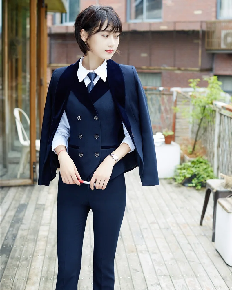 High Quality Fiber Formal 3 Piece Sets Women Business
