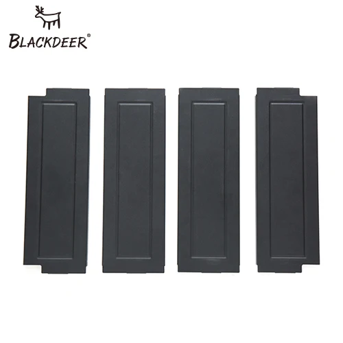 BLACKDEER Outdoor Camping Desk Aluminum Alloy Folding Table Portable Picnic Fishing Beer Table Lightweight Rain-Proof Detachable 4 Pcs Plate