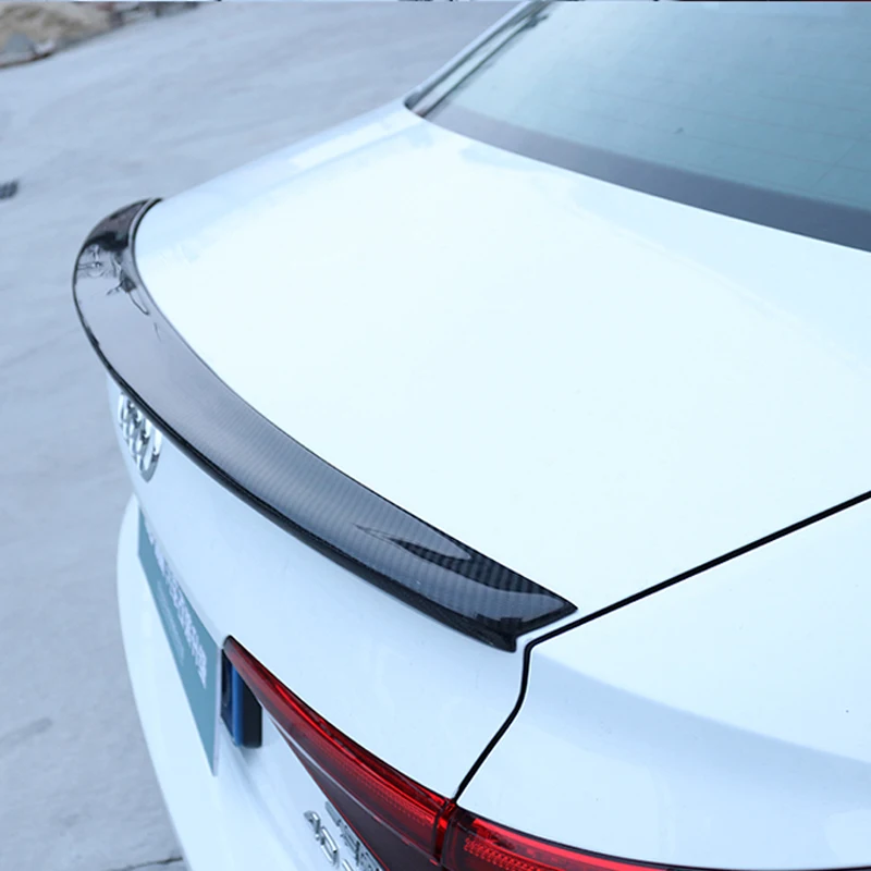 For Audi A4 B9 4 door sedan S4 style high quality carbon fiber rear wing Roof rear box decorated spoiler