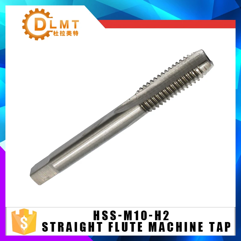5pc Straight Flute Machine Taps M10 Thread M10x1.25 M10x1 M10X1.5 HSS