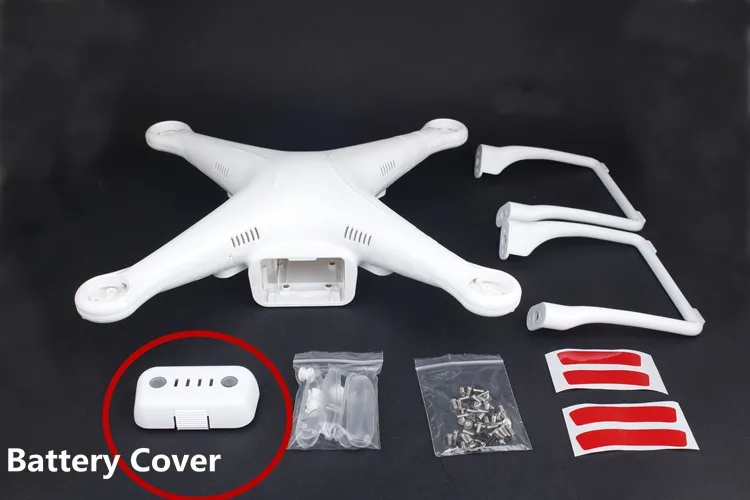 Replaceable DJI Body Shell For DJI Phantom 2 Vision Cover Spare Parts DJI PTM08 Upper Lower Cover With Landing Gear DIY Drone