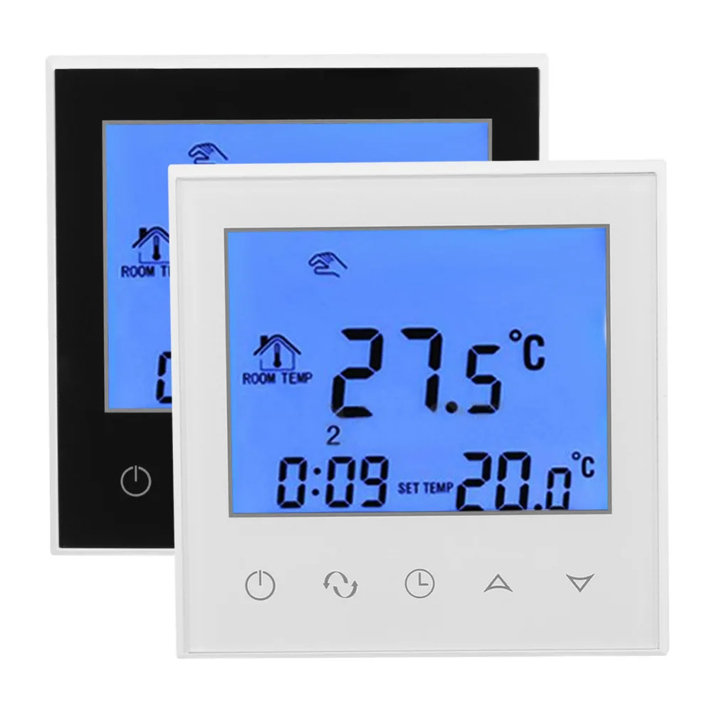 

Digital LCD Temperature Controller Programmable Thermostat Intelligent Black Touch Screen Temperature Instrument Diagnostic Tool