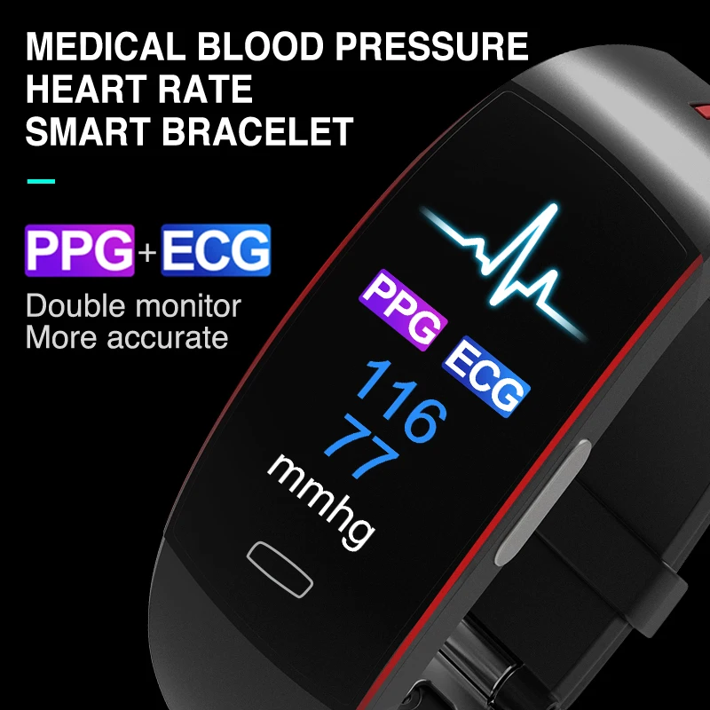 New Smart Watch Men Women Heart Rate Monitor Fitness Tracker PPG+ECG Sport Watches Precision Health Assistant For IOS Android   