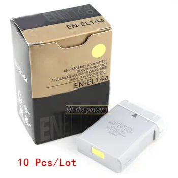 

10 Pcs/Lot EN-EL14a EL14a EL14 camera Battery batteries for Nikon DF D5300 D5200 D5100 D3300 D3200 D3100 P7100 P7700 P7800 P7000