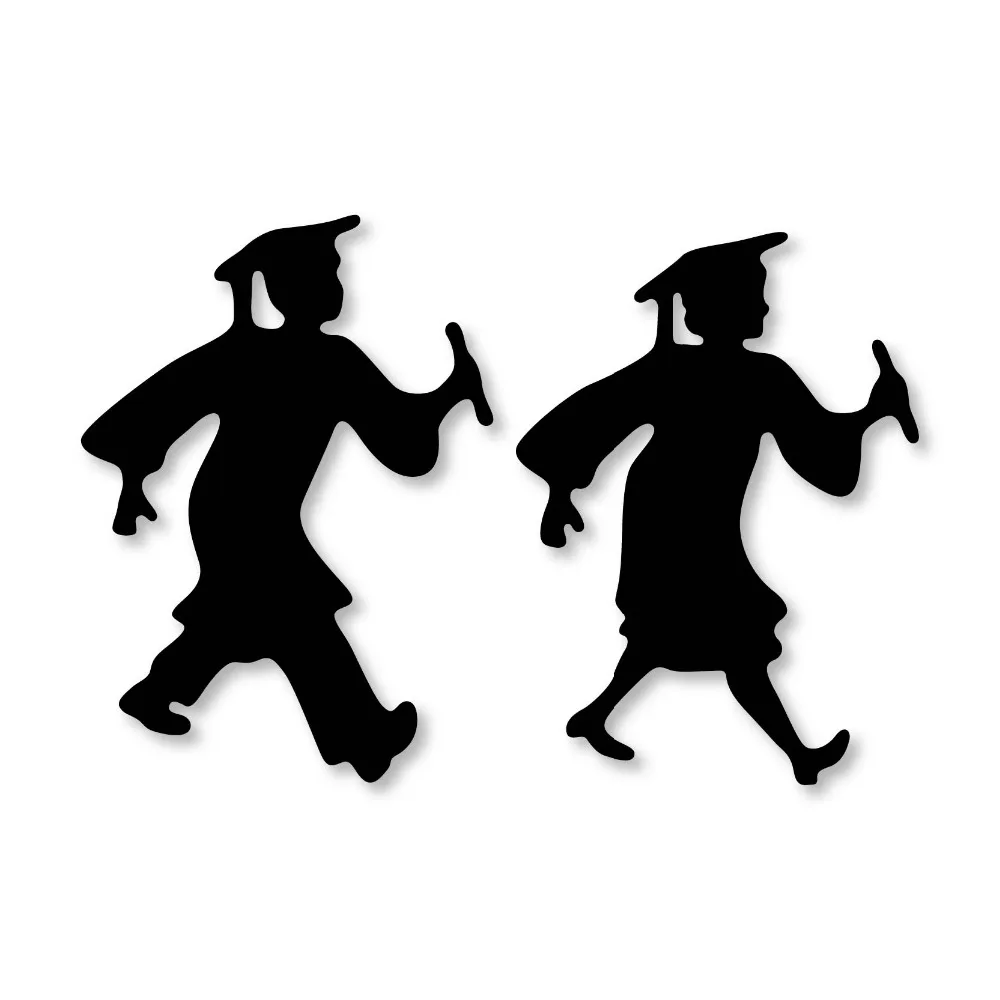 

2Pcs Graduates Metal Cutting Dies Stamp Stencil for DIY Scrapbooking Photo Album Embossing Decorative Craft Die