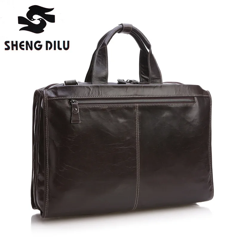 

New First Layer Genuine Leather Bag Casual Men Handbags Cowhide Men Crossbody Bag Men's Travel Bags Laptop Briefcase Bag for Man