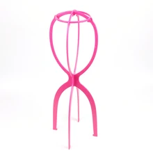 1 шт розовый Пластик вешалка для париков Одежда высшего качества аксессуары для волос Портативный Складная подставка для парика Поддержка Дисплей стенд