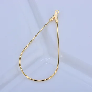

Drop Earring hooks Simple Wire Charms Earrings Supplies Components DIY Jewelry Accessories Making Teardrop Earring Findings