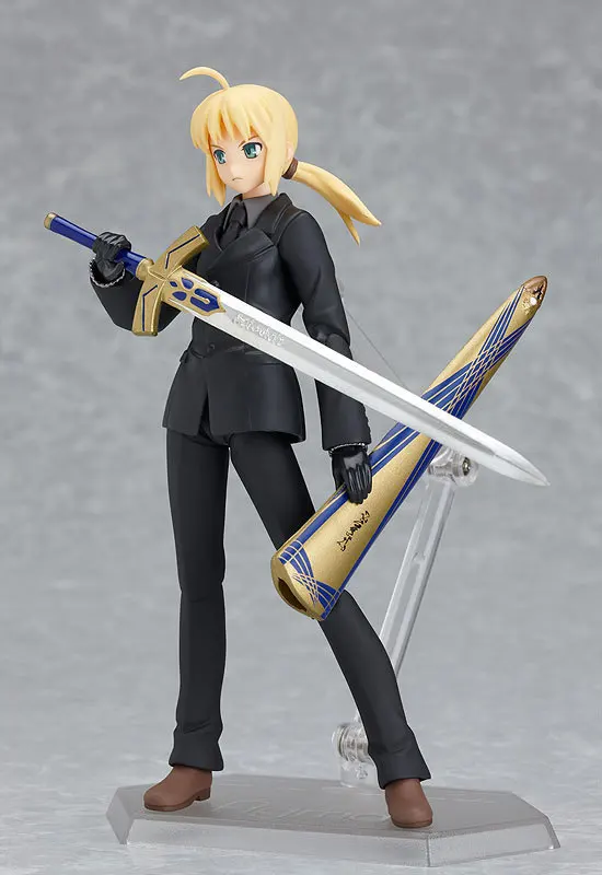 

Anime Figure 15 CM Fate Stay Night Zero Saber Black Suit Version Figma#126 PVC Action Figure Collectibles Model Toys New