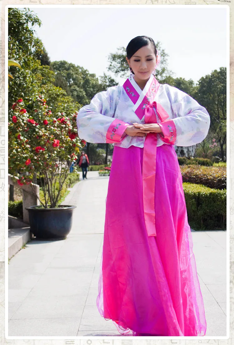 High Quality New Korean  Traditional  Dress  Long Section 