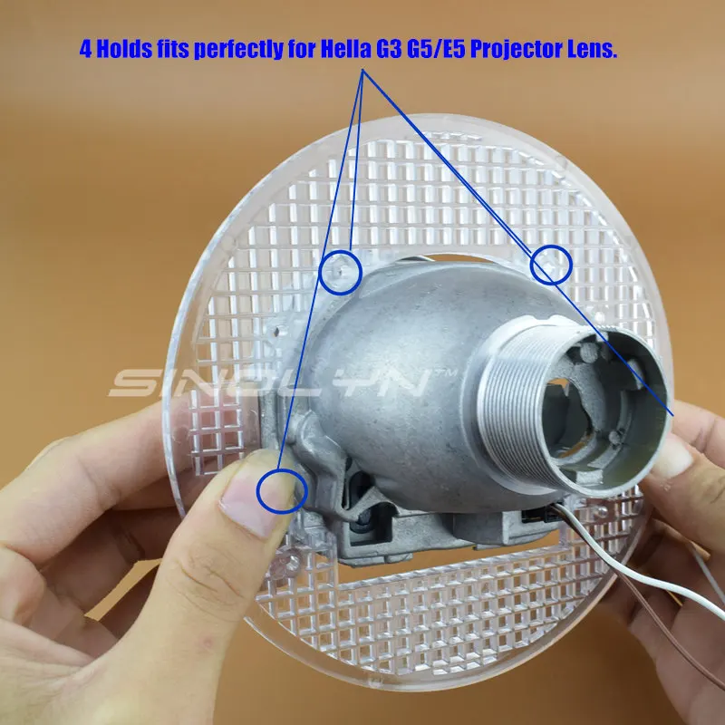Передовая фара DIY Универсальный Переходник Монтажный Кронштейн Рамка Замена для Koito/Hella Q5 G3/G5 E5 Bi-xenon объектив проектора