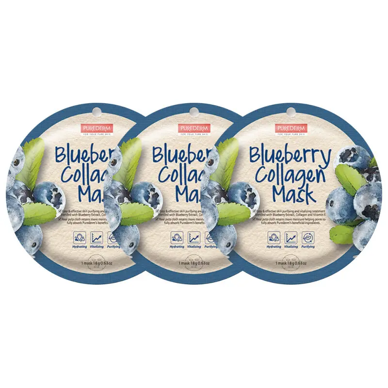 3 шт. увлажняющая маска PUREDERM Circle для лица|Средства ухода и маски| |