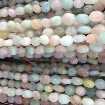 

Natural Stone Blue Green White Mogan Beryls Loose Bead Approx 6*8 7*9 7*10mm Raw Stone 39cm DIY Jewelry Making Bracelet Necklace