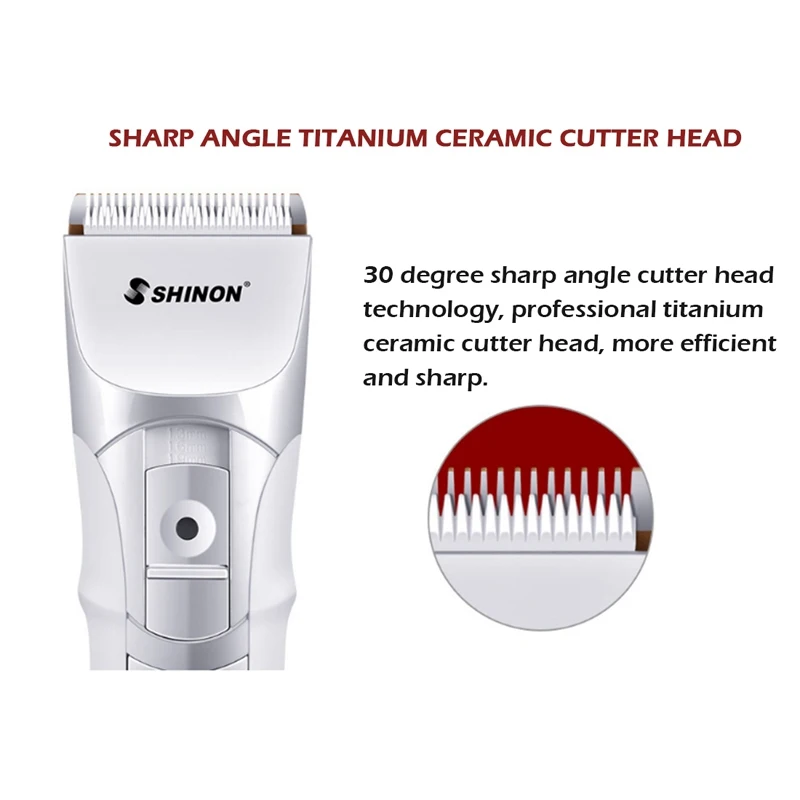 Профессиональная электрическая машинка для стрижки волос, светодиодный перезаряжаемый триммер для волос, машинка для стрижки волос, тример для бороды, водонепроницаемый